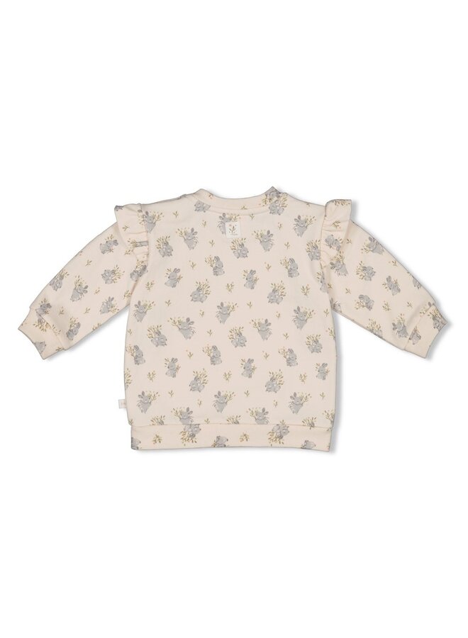 Feetje babykleding - Sweater AOP - Fields of Green - Offwhite