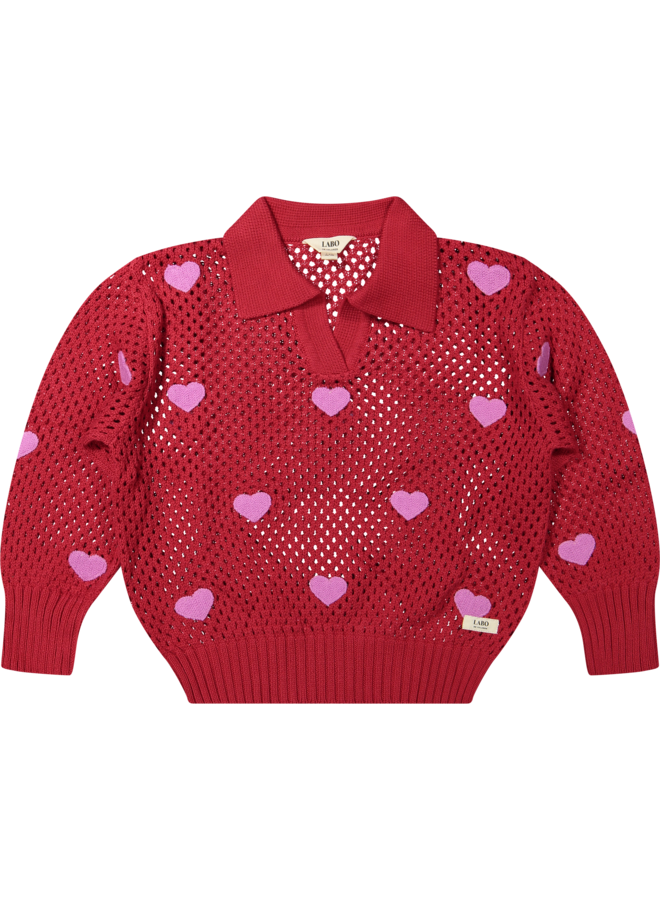 Labo de Colores - Muri knitted top - Red berry