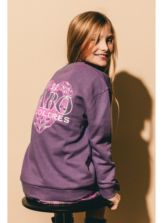 Labo de Colores - Tokio sweater - Purple sage