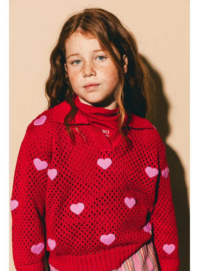 Labo de Colores - Muri knitted top - Red berry