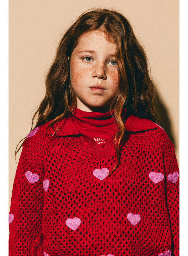 Labo de Colores - Muri knitted top - Red berry