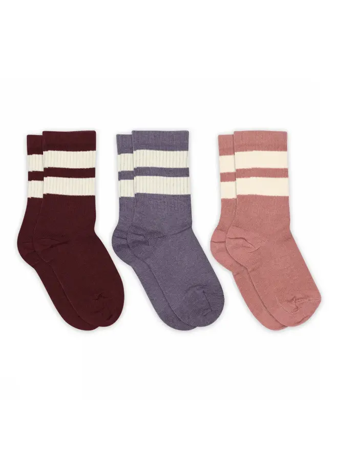 Anker socks (3pack) – 1451 – Wine red