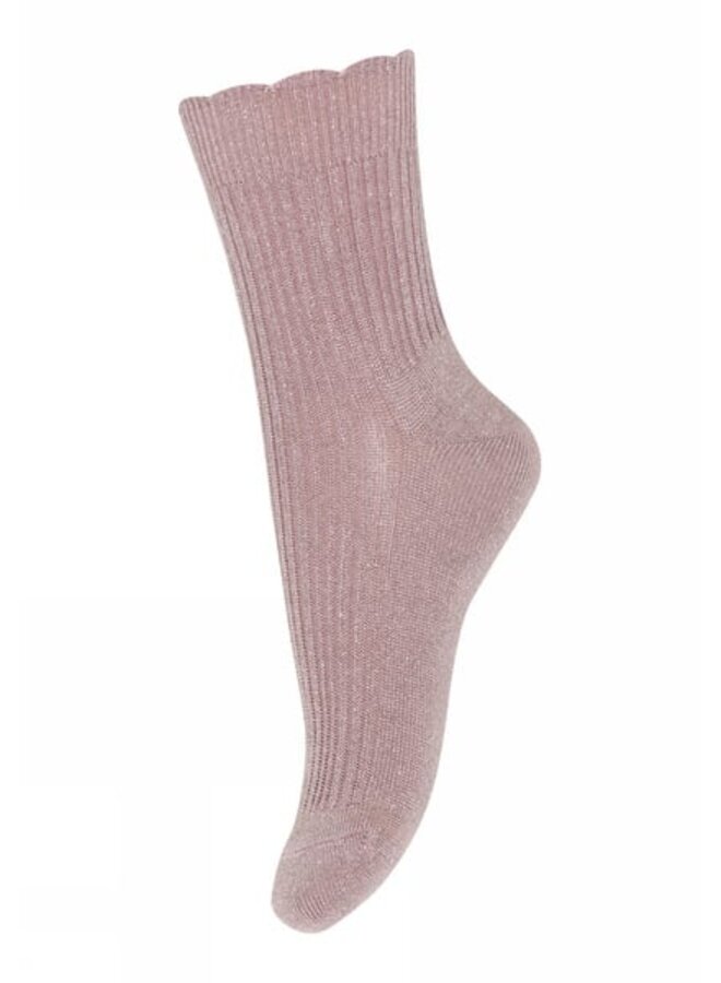 MP Denmark - Celosia glitter socks – 47 – Mauve shadows