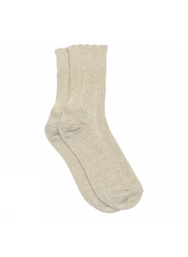 Celosia glitter socks – 4109 – Ecru