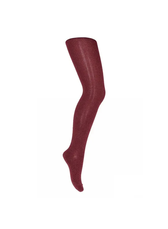 MP Denmark - Glitter tights – 1451 – Wine red