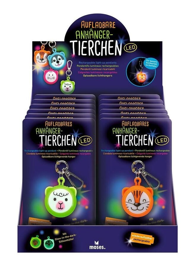 38277 – Sleutelhanger LED oplaadbaar dieren