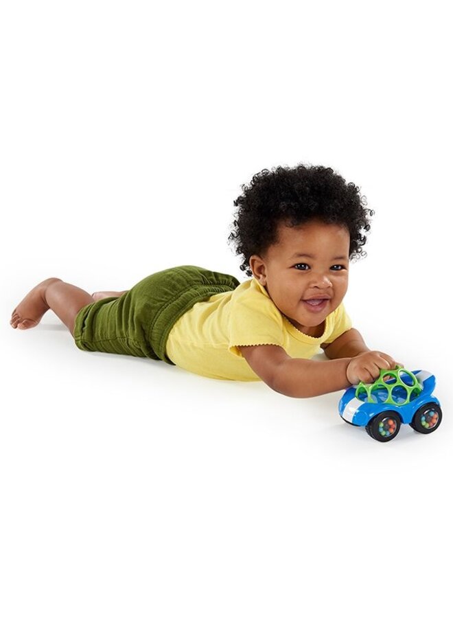 Oball - Rattle & roll buggie toy – Blue