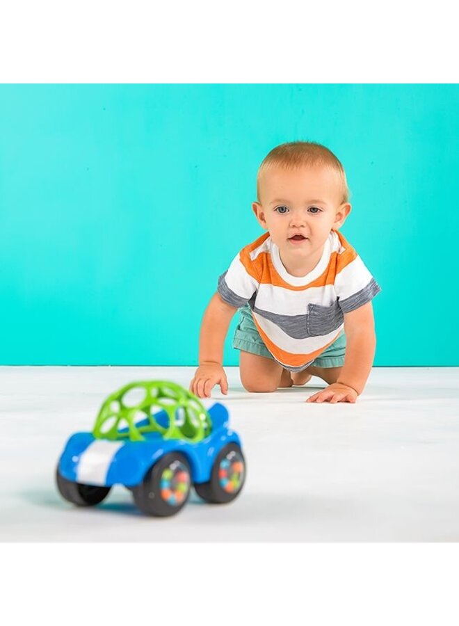 Oball - Rattle & roll buggie toy – Blue