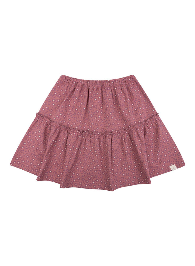 Navy Natural - Bo skirt - Rose leopard flower
