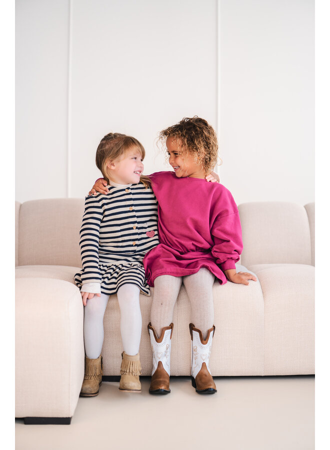 Navy Natural - Sweaterdress - Berry jersey