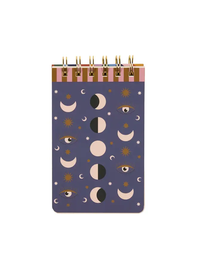 A dopo twin wire notepad - Moon phases