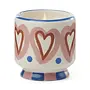 A dopo hearts ceramic candle - Rosewood vanilla