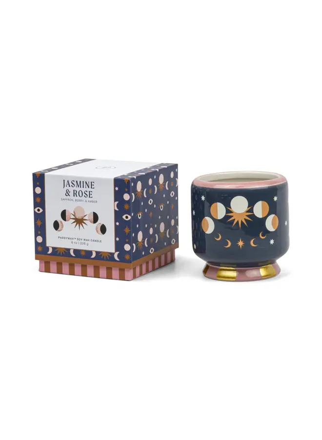 Paddywax - A dopo moon phases ceramic candle - Jasmine & Rose