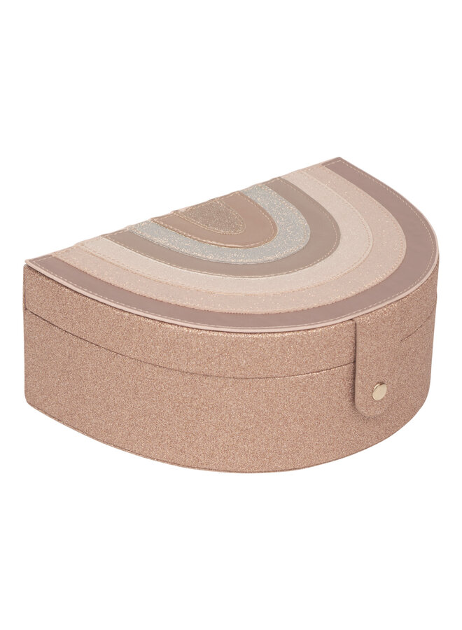 Pink rainbow jewellery box