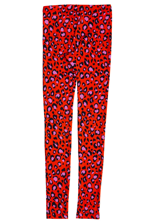 Salty Stitch - Leopard legging - Red