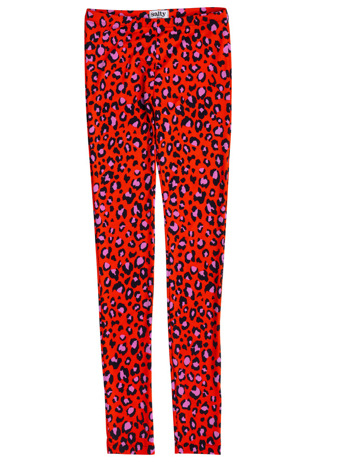 Leopard legging - Red