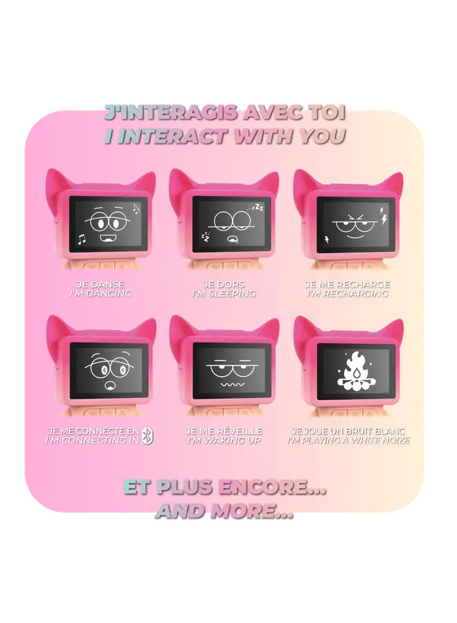 MOB - Dancing clock – Pink