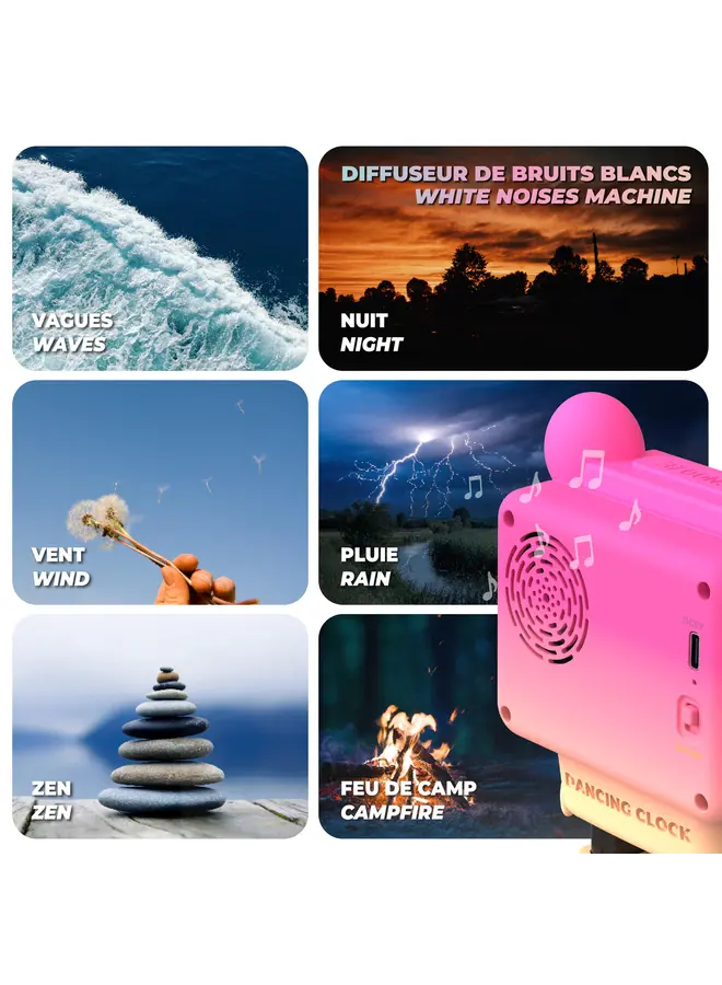 MOB - Dancing clock – Pink