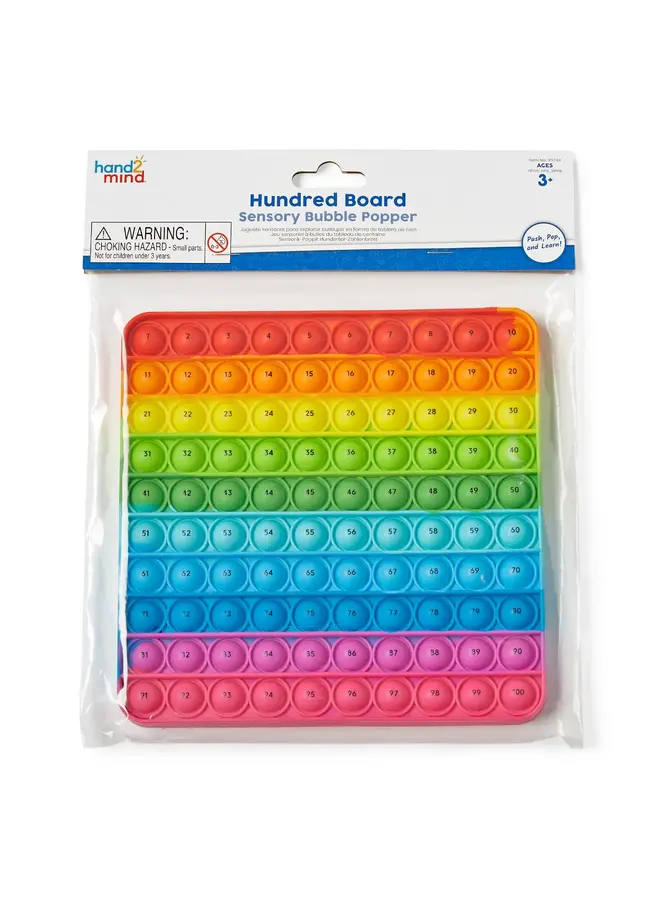 Hundred Board Sensory Bubble Popper