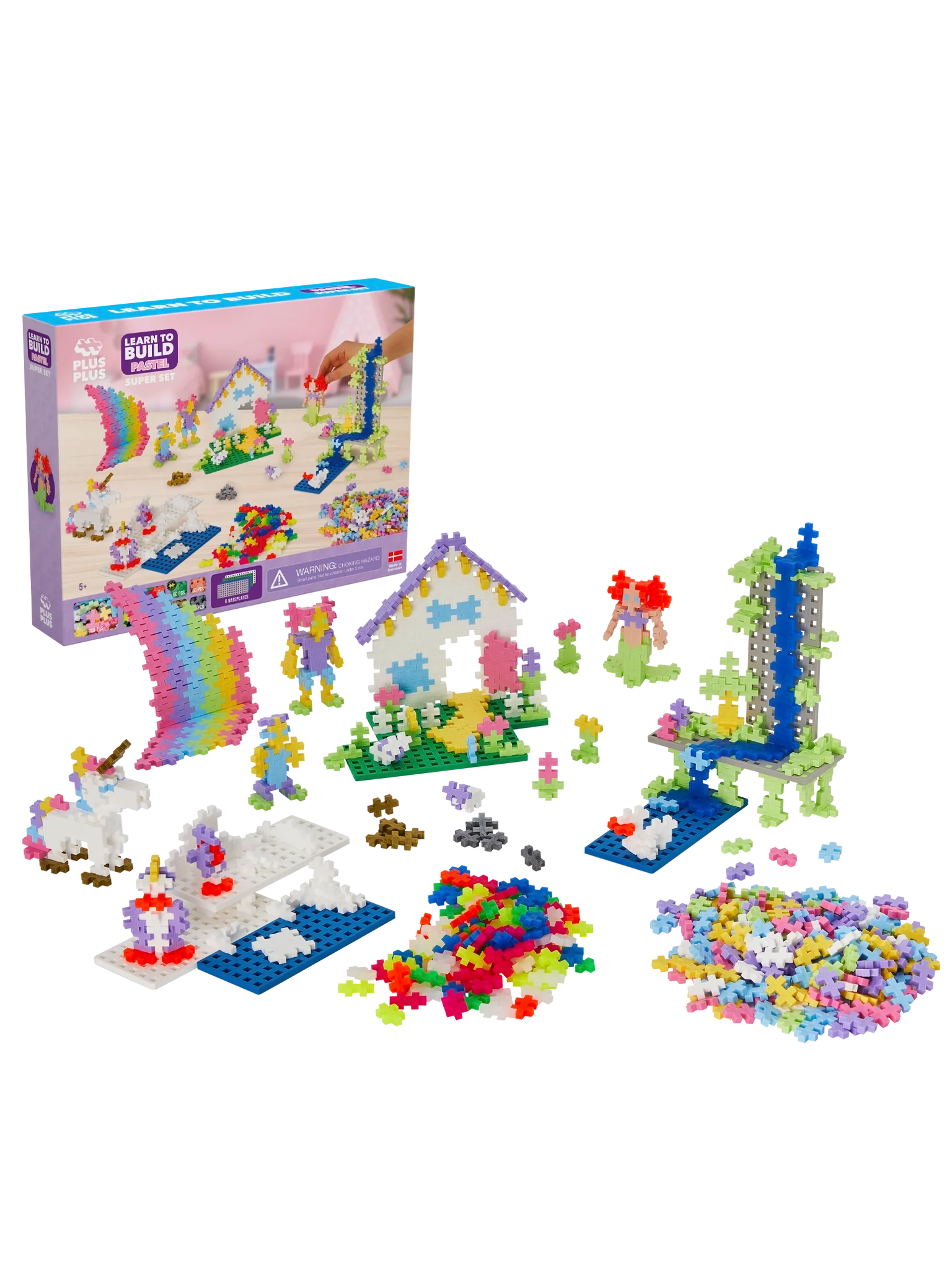 Plus Plus - Learn to Build pastel Plus-Plus: 1200 stuks