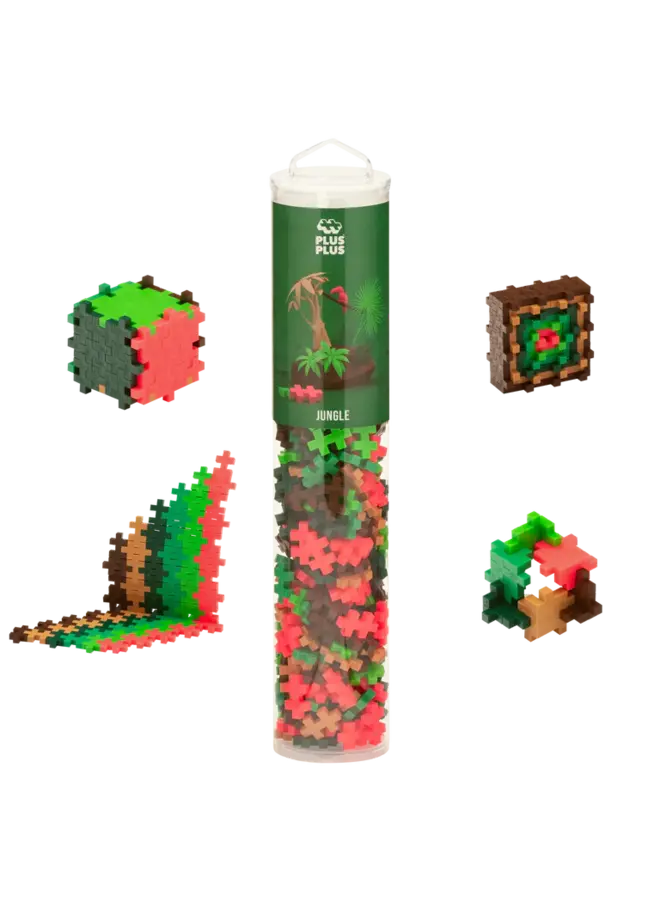 Plus Plus - Tube Jungle: 240 stuks