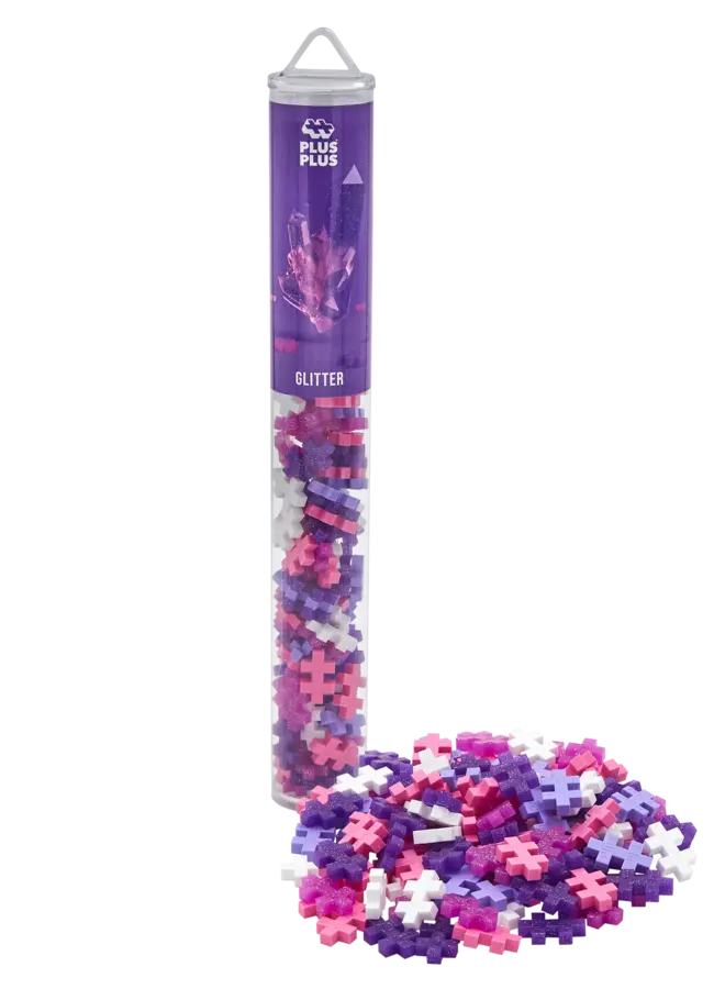Plus Plus - Tube Glitter: 100 stuks