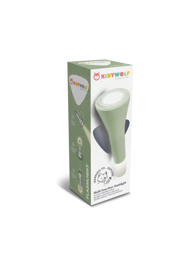 KidyFlashlight - Multifunctionele Zaklamp - Groen