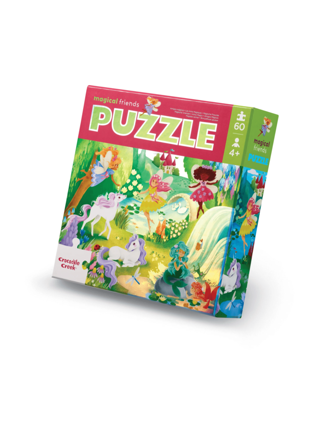 Holographic foil puzzel, 60 stuks - Magische vrienden