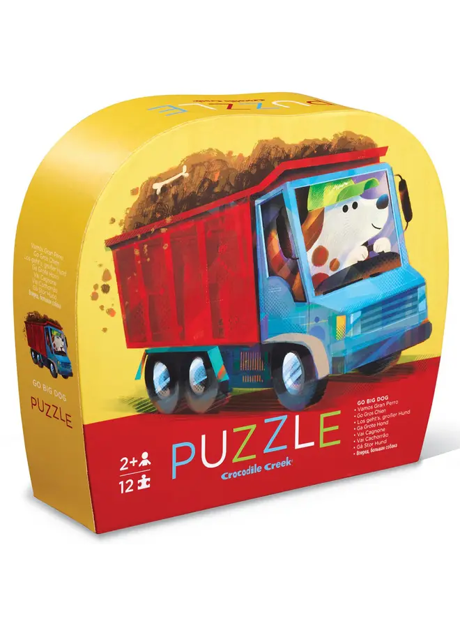 Shaped box puzzel, 12 stuks - Go grote hond