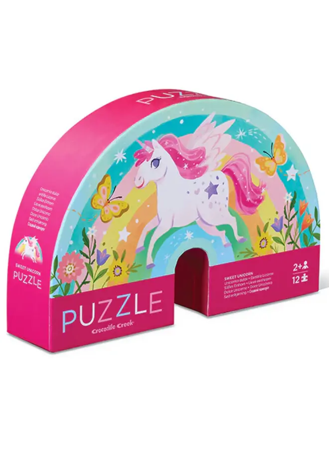 Puzzel 12 stuks - Lieve eenhoorn