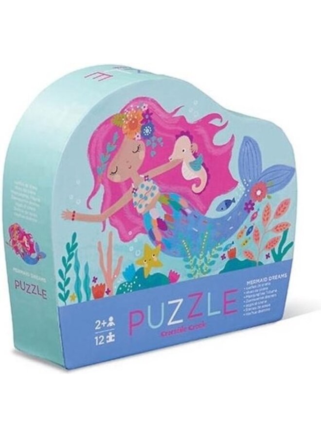 Shaped box puzzel, 12 stuks - Zeemeermin dromen