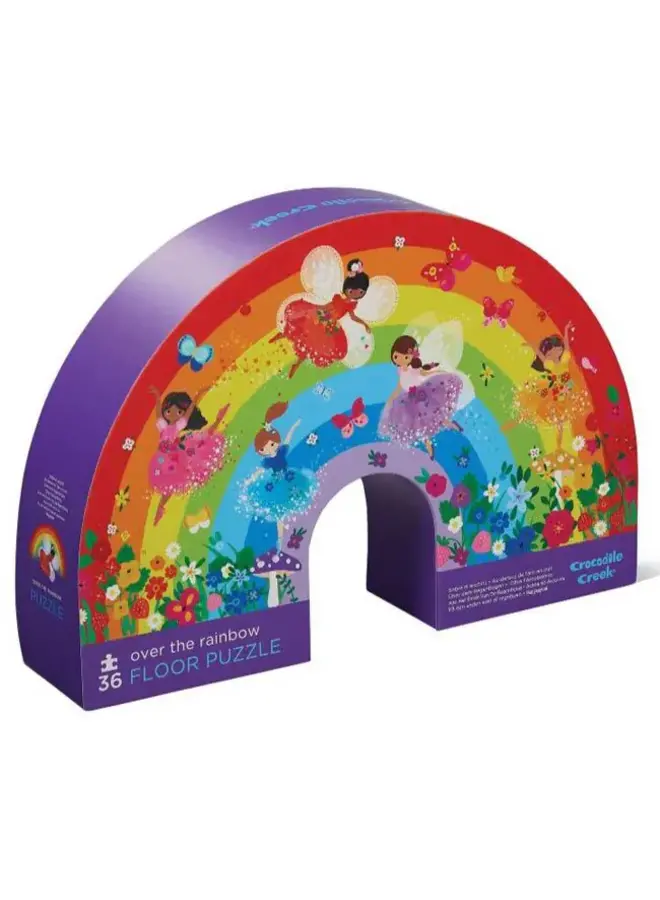 Shaped box puzzel, 36 stuks - Over de regenboog