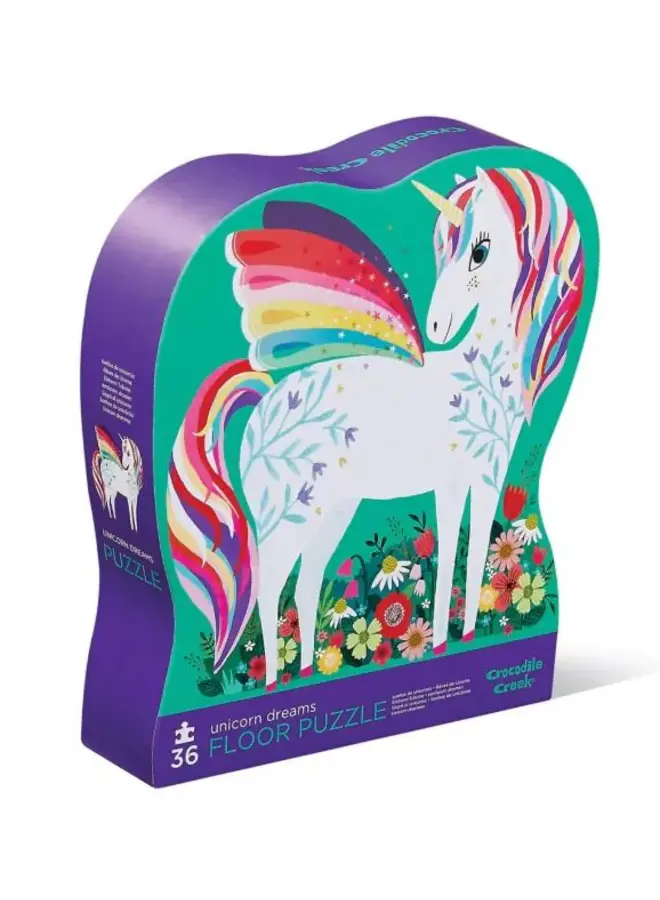 Shaped box puzzel, 36 stuks - Eenhoorn dromen