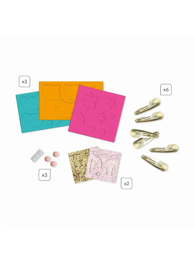 Janod - Atelier Bijoux - Sieraden maken Haarclipjes Dieren