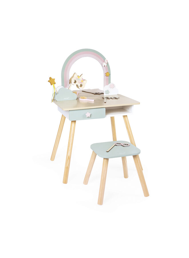 Janod - 6464 Unicorn - De makeup tafel