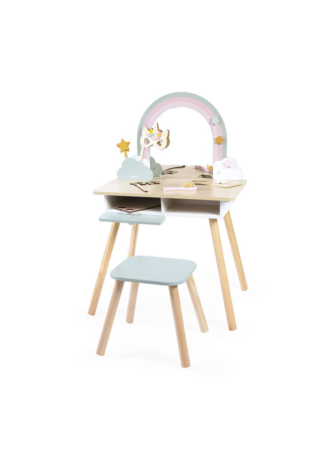 Janod - 6464 Unicorn - De makeup tafel