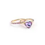 Great Pretenders - 92001 Boutique chic precious purple ring set (2pcs)