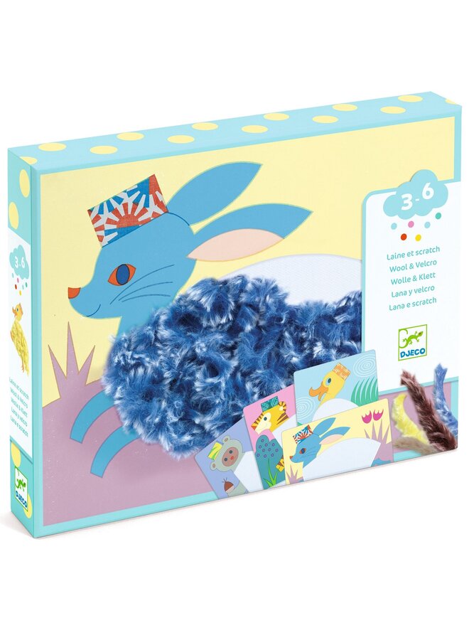 Wol en klittenband – Met een hoed – DJ09127