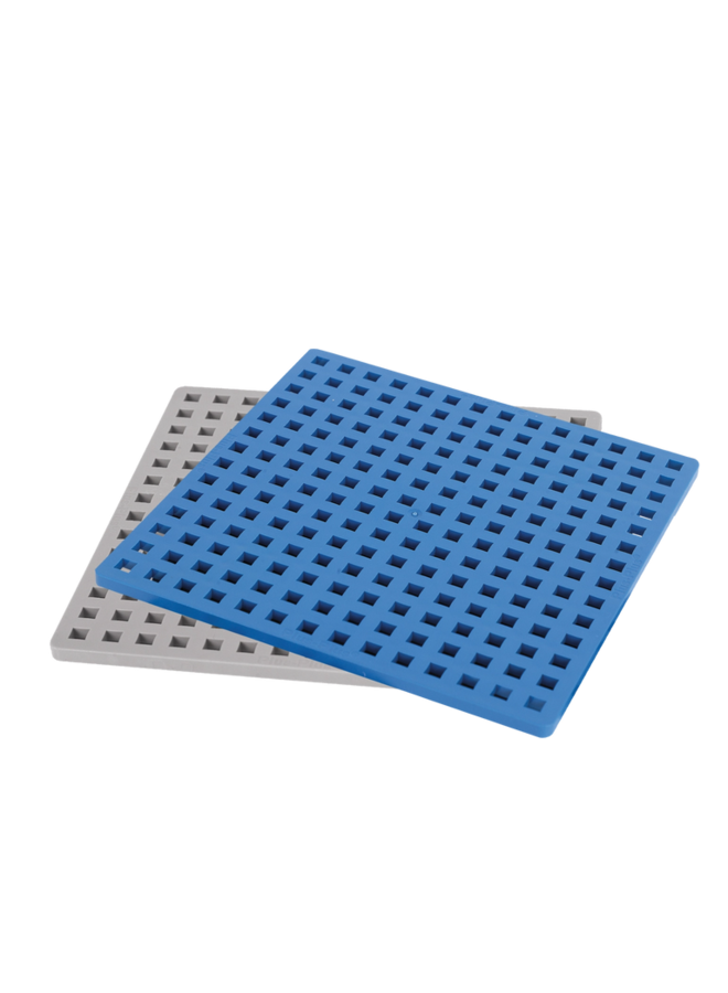 Plus Plus - Baseplate duo - Blue & Gray