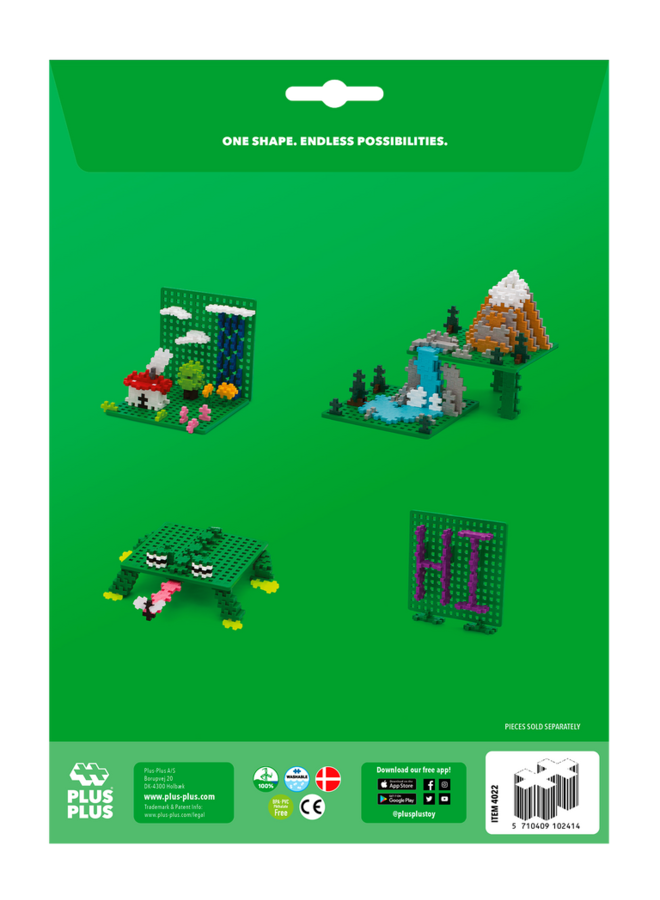Plus Plus - Baseplate duo - Green