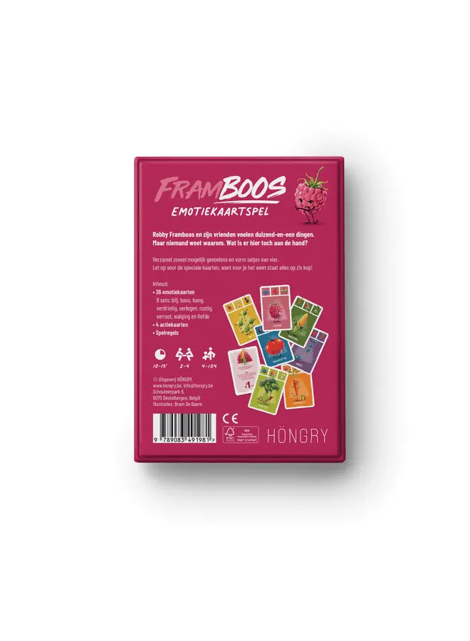 Höngry - Framboos emotiekaartspel