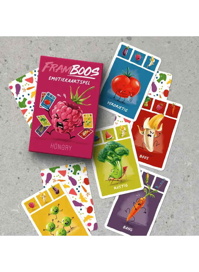 Höngry - Framboos emotiekaartspel