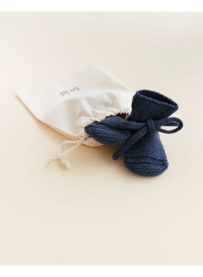 Hvid - Booties – Blue