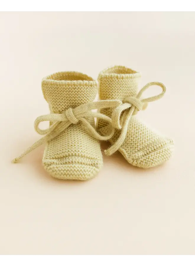 Hvid - Booties – Light yellow