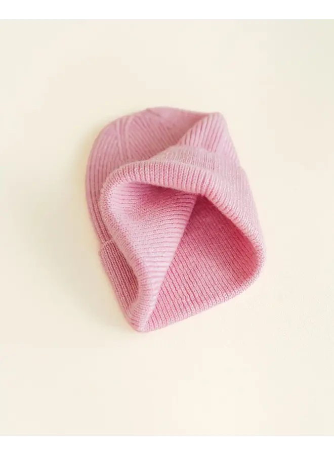 Hvid - Beanie fonzie newborn – Cotton candy