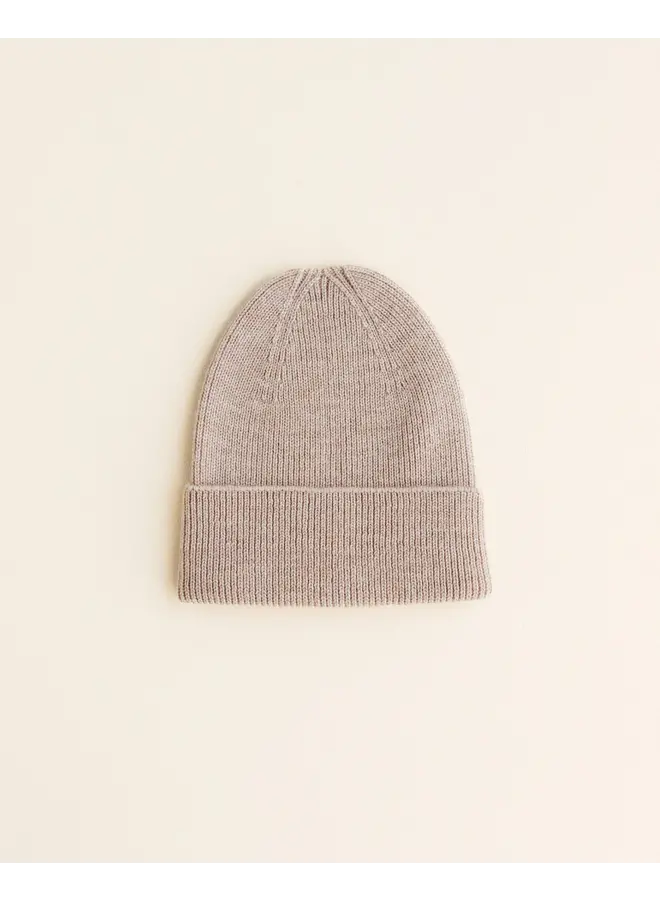 Beanie fonzie newborn – Sand