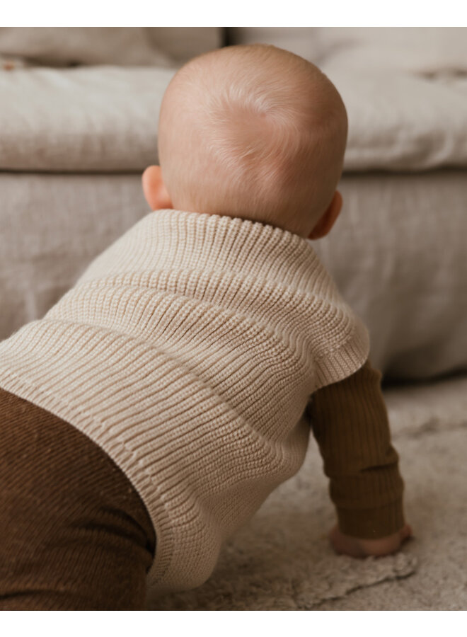 Hvid - Vest harvey baby – Cream