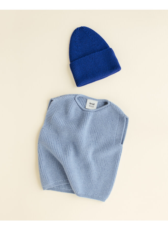 Hvid - Vest harvey baby – Light blue