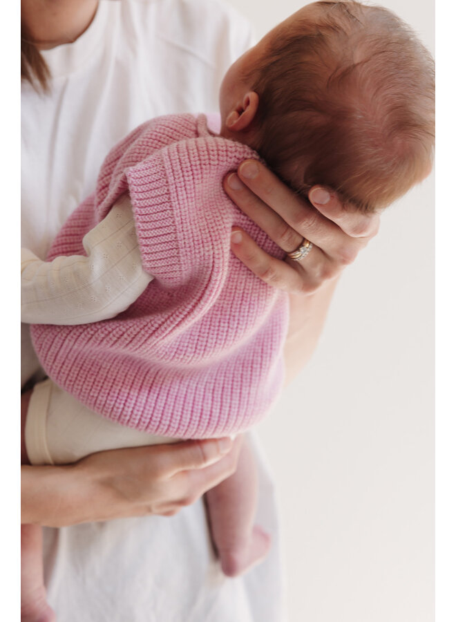 Hvid - Vest harvey baby – Cotton candy