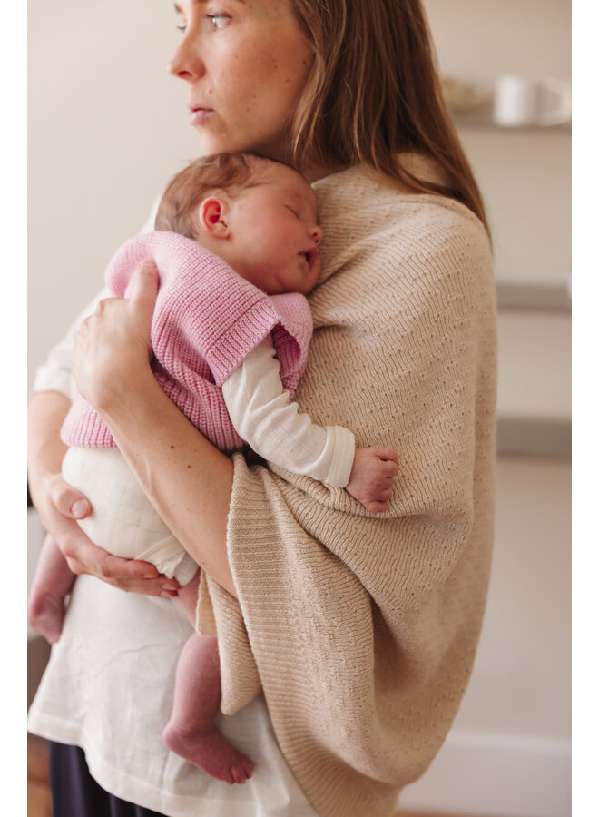 Hvid - Vest harvey baby – Cotton candy